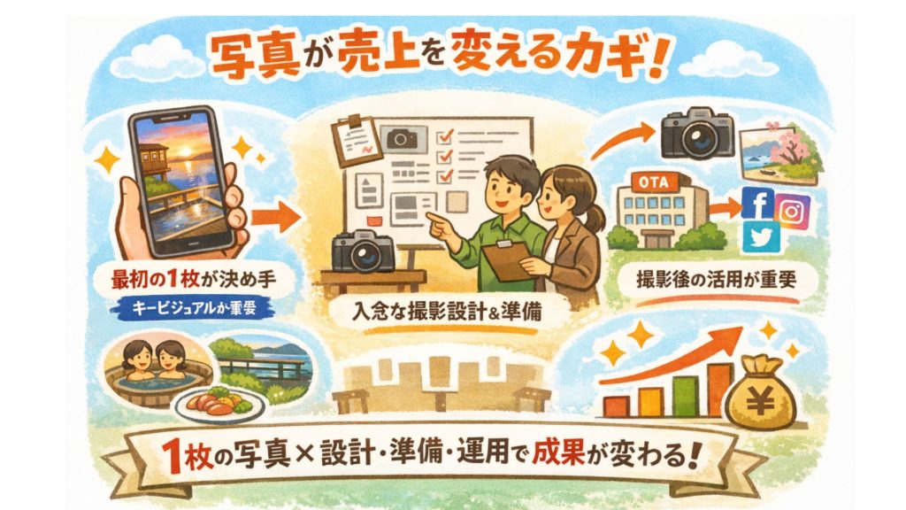 ホテル・旅館の売上を最大化する写真撮影の設計プロセス