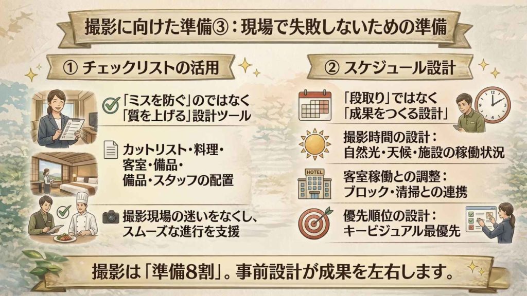 宿泊施設の撮影に向けた準備をまとめてみた