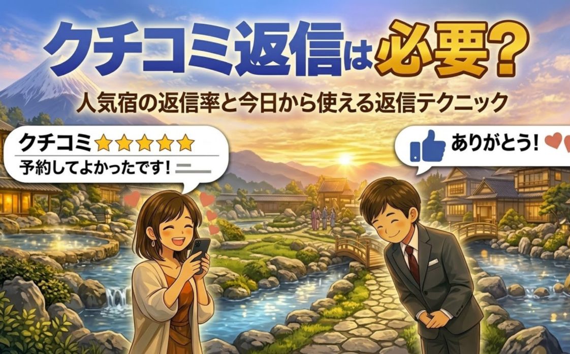 人気宿はクチコミ返信をしている？主要サイトを徹底調査！返信率・傾向・おすすめの対応方法も紹介