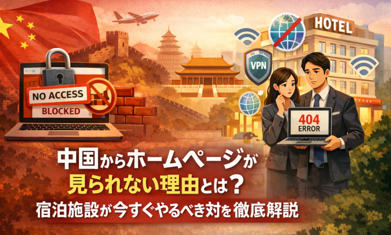 中国からホームページが見られない理由とは？宿泊施設が今すぐやるべき対策を徹底解説